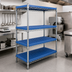 Thumbnail image #2 for QuadPlus Solid Blue Polymer Shelf Mat, 42 x 24 Inches, with Wire QuadTruss Frame