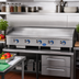 Thumbnail image #2 for Globe 60-Inch Gas Countertop Griddle with Thermostatic Controls