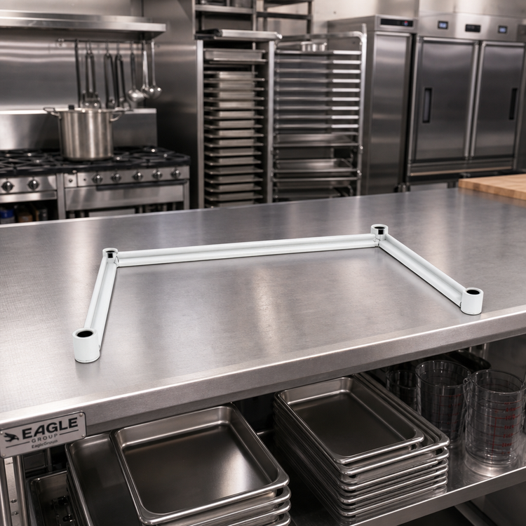 Product image #2 for EagleGard 3-Sided Channel Frame for 60 x 24-Inch Shelving, Hybrid Epoxy Finish