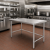 Thumbnail image #2 for 60-Inch x 24-Inch Heavy Duty Stainless Steel Work Table with Open Base