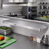 Thumbnail image #3 for Eagle Quik-Set 60 Inch x 18 Inch Flat Solid Stainless Steel Shelf with Marine Edge