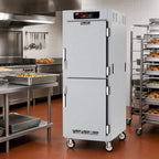 Thumbnail image #2 for Metro C5 C589-SDS-LPDC Mobile Pass-Thru Heated Holding Cabinet, 17-Pan, Touch-Screen Controls, Mixed Dutch Doors