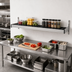 Thumbnail image #2 for Fermod Vented Wall Shelving Unit, 59W x 14D, Deep Anodized Aluminum