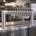 Thumbnail image #2 for Krowne 10-Faucet Pass-Thru Glycol-Cooled Beer Tower, 43-Inch Overall Length, Brushed Stainless Steel