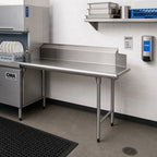 Thumbnail image #2 for Eagle Group BlendPort® BPCDT-48L-16/3 48-Inch Straight Clean Dishtable, 16-Gauge 304 Stainless Steel, 10-Inch Backsplash, Right-to-Left