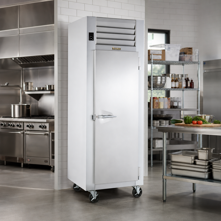 Product image #2 for Traulsen Spec-Line 24-Inch Wide Remote Reach-In Freezer, Standard Depth, 1 Section, Full Height Solid Door, Stainless Steel, 18 Cu. Ft.