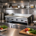 Thumbnail image #2 for IKON Cooking 48-Inch Countertop Natural Gas Griddle with 3/4-Inch Polished Steel Plate