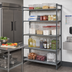 Thumbnail image #2 for Cambro Camshelving Basics Plus Vented 5-Tier Add-On Shelving Unit, 21 x 54 x 84 Inches, Brushed Graphite
