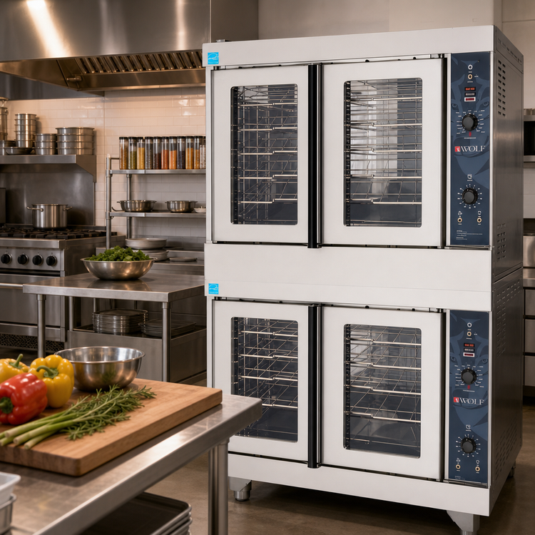 Product image #2 for Wolf WC44GD Quick Ship Full-Size Double Deck Gas Convection Oven