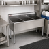 Thumbnail image #2 for Eagle Group Three-Compartment Utility Sink, 49-3/8 Inch W x 28 Inch D, 304 Stainless Steel, No Drainboards