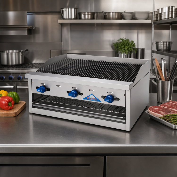 Product image #2 for Comstock-Castle 24-Inch Countertop Gas Char-Broiler/Warmer Combination