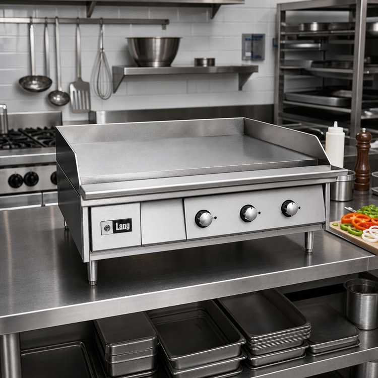 Product image #3 for Lang LG Series Heavy Duty 36-Inch Electric Countertop Chrome Griddle