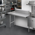 Thumbnail image #2 for 26-Inch Clean Straight Right-To-Left Stainless Steel Dish Table with 10-Inch Backsplash