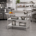 Thumbnail image #2 for Eagle Group Adjustable Galvanized Work Table Undershelf, 60