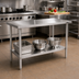 Thumbnail image #2 for John Boos Stallion FBLS3018 30-Inch x 18-Inch Stainless Steel Work Table with Adjustable Undershelf