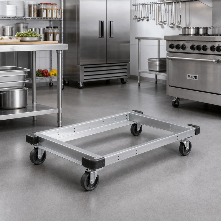 Product image #2 for Metro 36-Inch W x 18-Inch D Aluminum Truck Dolly Frame with Wraparound Bumper