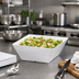 Thumbnail image #2 for American Metalcraft Square Melamine Serving Bowl, 208 oz., Faux Slate, White