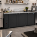 Thumbnail image #2 for Hoshizaki BB95 95-1/2-Inch Three-Section Refrigerated Back Bar Cooler with Solid Swing Doors