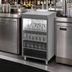 Thumbnail image #2 for Top Shelf 18-Inch Stainless Steel Back Bar Glass Storage Cabinet with 3 Adjustable Sound-Deadened Shelves