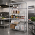 Thumbnail image #2 for Quantum Stationary Wire Shelving Starter Kit, 42W x 24D x 86H, 5 Shelves, Chrome Plated