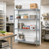 Thumbnail image #2 for EAGLEbrite QuadTruss 4-Tier Add-On Wire Shelving Unit, 48W x 21D x 74H, Zinc Finish
