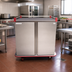 Thumbnail image #2 for Carter-Hoffmann Performance Series Enclosed Mobile Patient Tray Cart, 24-Tray Capacity, Two-Door, Stainless Steel