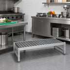 Thumbnail image #2 for Fermod Fermostock 1R59B12 59"W x 18"D x 12"H Aluminum Dunnage Rack, 600 lb. Capacity, Adjustable Feet