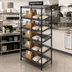 Thumbnail image #2 for Metro qwikSLOT 6-Tier To-Go Order Pick-Up Station with Adjustable Angled Shelves