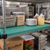Thumbnail image #2 for QuadPLUS Solid Polymer Shelf Mat with MICROGARD Antimicrobial Protection, 48 x 21 Inches, Green