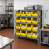 Thumbnail image #2 for Quantum Heavy-Duty 36 Inch Wide 5-Shelf Wire Shelving Unit with 16 Storage Bins