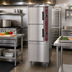 Thumbnail image #2 for Southbend (Middleby) Southbend Steam GSX-10HE-SB Gas Convection Steamer, 2 Compartments, 10-Pan Capacity, 24-Inch Cabinet Base