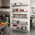 Thumbnail image #2 for Eagle Group 60 Inch Wide x 18 Inch Deep x 86 Inch High 5-Tier Chrome Wire Add-On Shelving Unit