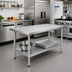 Thumbnail image #2 for Serv-Ware 60-Inch x 30-Inch Stainless Undershelf Work Table