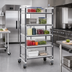 Thumbnail image #2 for Cambro Camshelving Elements XTRA 21-Inch W x 36-Inch L x 70-1/4-Inch H 5-Tier Mobile Starter Unit, Speckled Gray