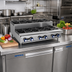 Thumbnail image #2 for Imperial 36-Inch Countertop Gas Hot Plate with 3 Open Burners and 3 Step-Up Burners