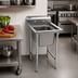 Thumbnail image #2 for Eagle Group 1-Compartment Commercial Sink with 18 x 24-Inch Bowl and 9-1/2-Inch Backsplash
