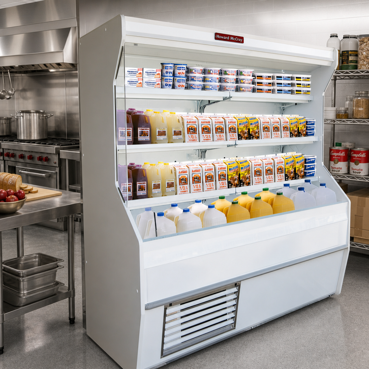 Product image #2 for Howard-McCray 32E Series Dairy Open Merchandiser, 122-Inch Wide, Open Front, Remote Refrigeration, LED