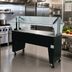 Thumbnail image #2 for Advance Tabco Triumph Portable Solid Top Buffet Table with Double-Sided Sneeze Guard, 4-Pan Capacity, 62-7/16W x 35D x 53H