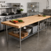 Thumbnail image #2 for John Boos Edge Grain Northern Hard Rock Maple Wood Work Table Top, 156 x 36 x 2-1/4 Inch