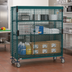 Thumbnail image #2 for Metro Super Erecta Mobile Security Unit with Sliding Doors, Metroseal Green Epoxy, 24 x 60 Shelf