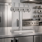 Thumbnail image #2 for Micro Matic USA Havana HAVANA4-C 1-Column Countertop Glycol-Cooled Draft Beer Tower, 4 Faucets, Chrome Finish