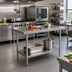Thumbnail image #2 for Mixrite 60-Inch x 30-Inch 18-Gauge Stainless Steel Work Table with Adjustable Undershelf
