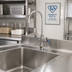 Thumbnail image #2 for T&S Brass B-0300-VR4-WS Double Pantry Mixing Faucet, Single-Hole Deck Mount, 5-3/4