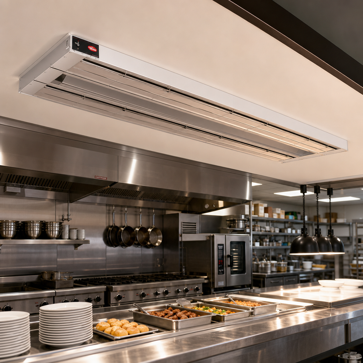 Product image #2 for Hatco Glo-Ray GRAH-132D6 132 Inch Double Unlighted Infrared Strip Heater, 6240 Watts