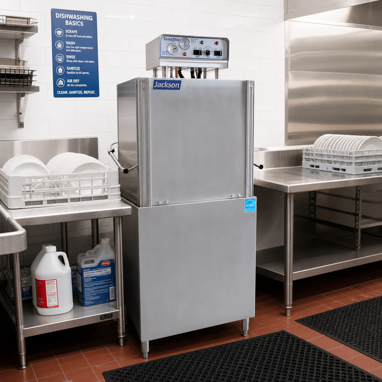 Product image #2 for Jackson TempStar High-Temperature Door-Type Dishwasher, No Booster, Universal Straight-Through/Corner Design