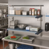 Thumbnail image #2 for Metro SmartWall Life Two-Shelf Wall-Mounted Stainless Steel Shelving Starter Unit