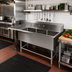 Thumbnail image #2 for John Boos Pro-Bowl 3-Compartment Sink with Left Drainboard, 18 x 24 x 14 Inch Bowls