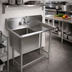 Thumbnail image #2 for John Boos Pro-Bowl Freestanding 1-Compartment Sink with Right Drainboard, 30 x 24 x 12-Inch Bowl