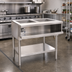 Thumbnail image #2 for Eagle Group 2-Well Water Bath Hot Food Table, Natural Gas, Open Base, 33-Inch Wide