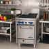 Thumbnail image #2 for Comstock-Castle F318-1RB 24-Inch Gas Range with 2 Open Burners, 12-Inch Char-Broiler and Space-Saver Oven